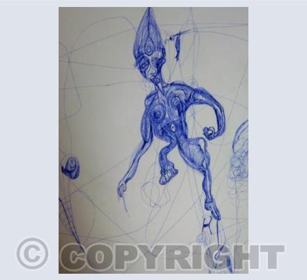 Blue Figure