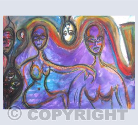 Two Figures Dreaming