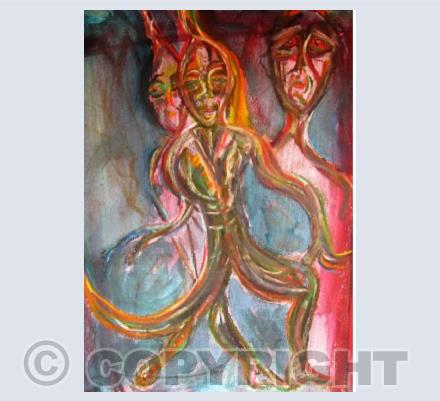 Three Figures Dreaming