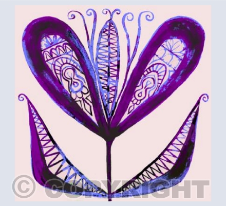 Inky flower