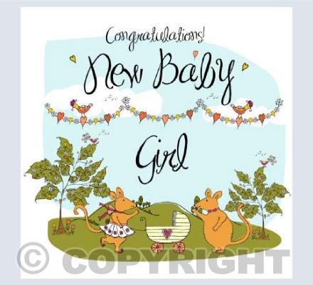 New Baby Girl Bunting