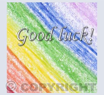 Good luck - Crayon