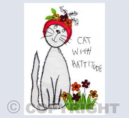 Cat with Hattitude