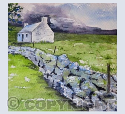 Cottage and Drystone Wall