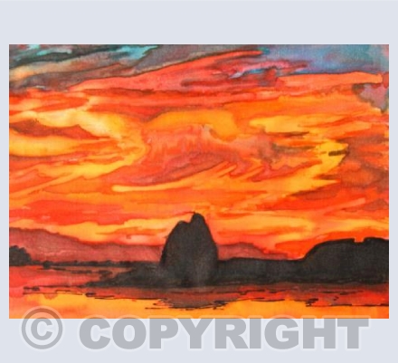 Sunset from St Helens Pool 1