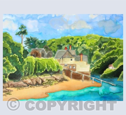 Ferry landing at Portlemouth Salcombe