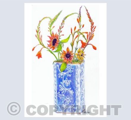 Flowers Homemade Vase