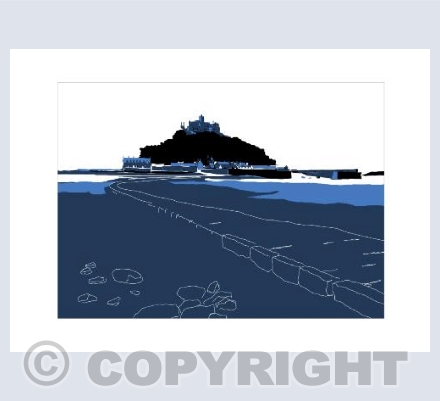 ST MICHAELS MOUNT Blue
