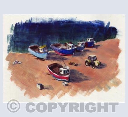 Beer Boats - Acrylic Painting