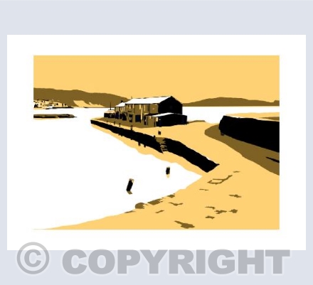 LYME REGIS Harbour (Yellow)