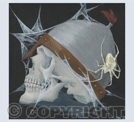 Skull with Spider
