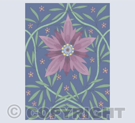 Starflower on Purple