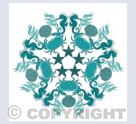 The Ocean Flower (Aqua)