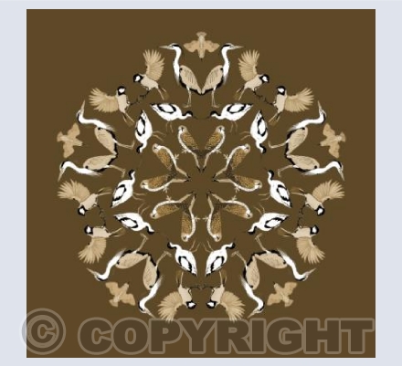 A Wreath of Birds (Brown)