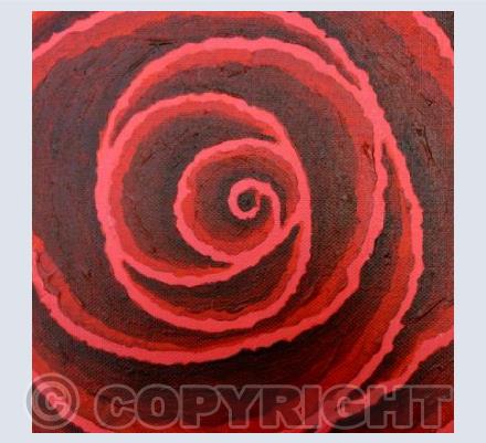 Red Rose Spiral