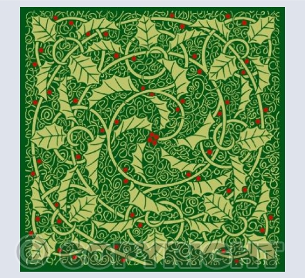 Green Holly Spiral