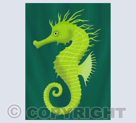 Green Seahorse