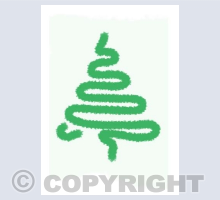 White Christmas tree