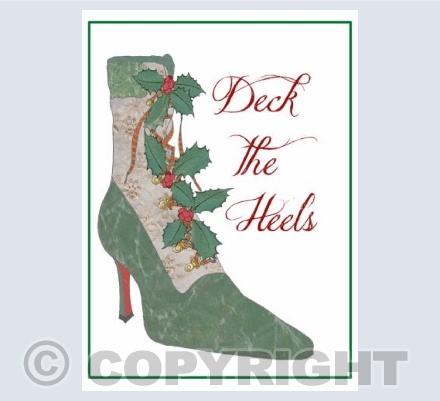 Deck the Heels green boot