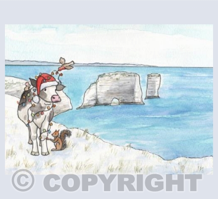 Christmas cow