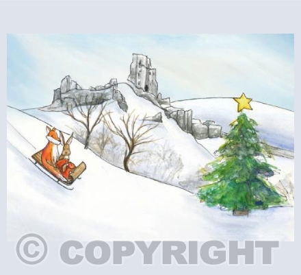 Corfe castle Christmas 