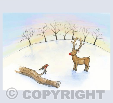 Rudolph at Arne card