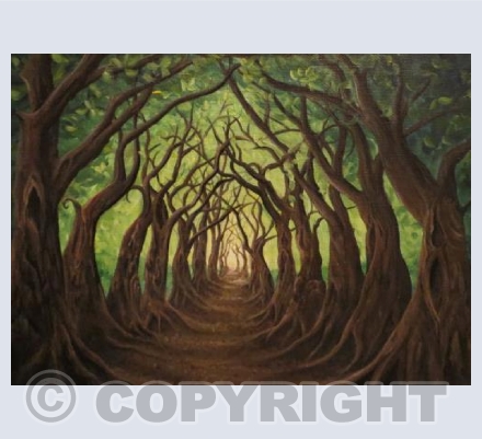 Into the woods card