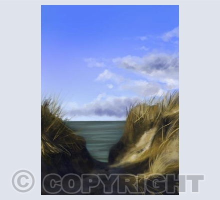 Sand dunes card