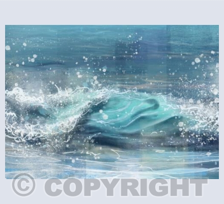 Breaking wave card