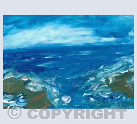Waves on the rocks 