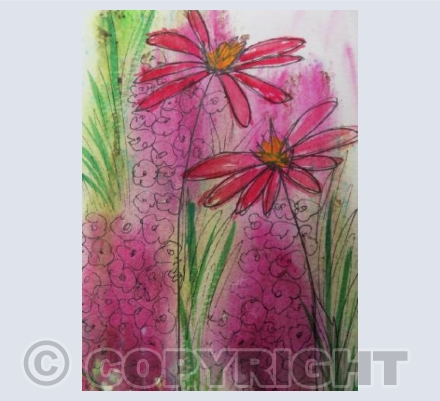Pink and Green