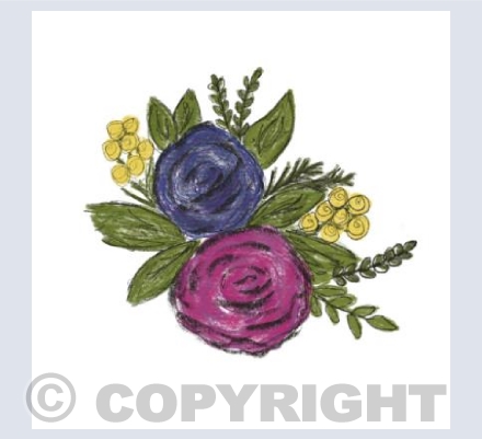 Soft Chalk Flowers 