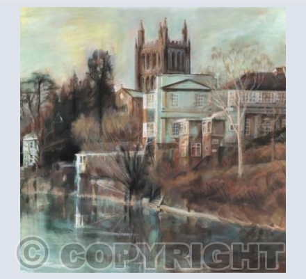 View from the Victoria Bridge, Hereford