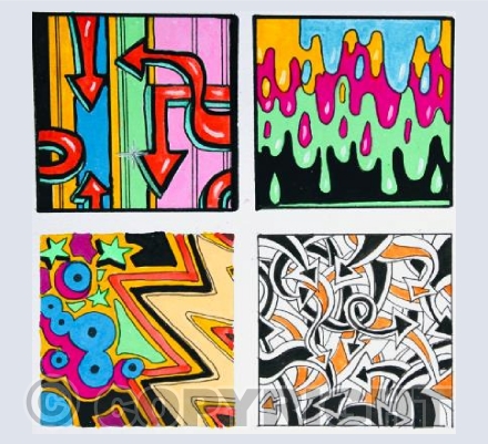Graffiti squares