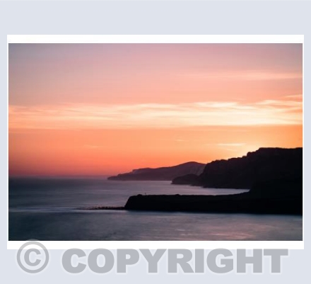 Kimmeridge Bay sunset