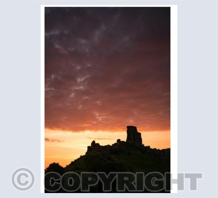 Corfe Castle at Sunrise