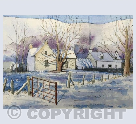 Highland Croft in Snow