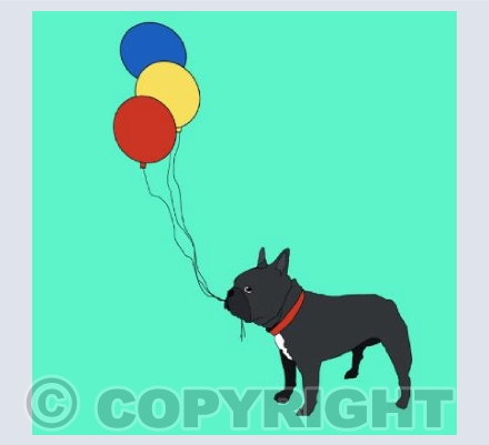 Frenchie balloons