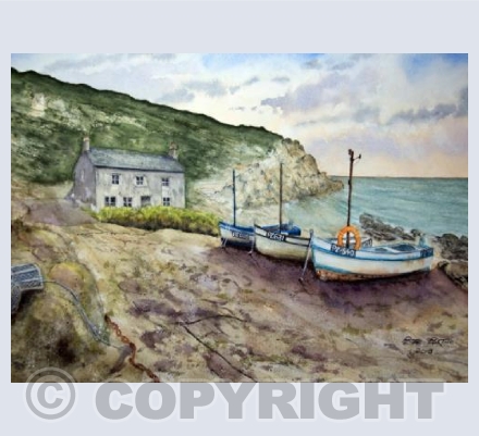 Boats At Penberth Cove