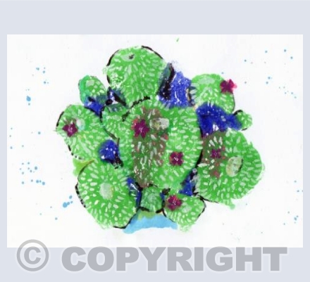 Cacti Mono Print
