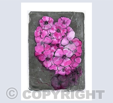 Mono Print Floral
