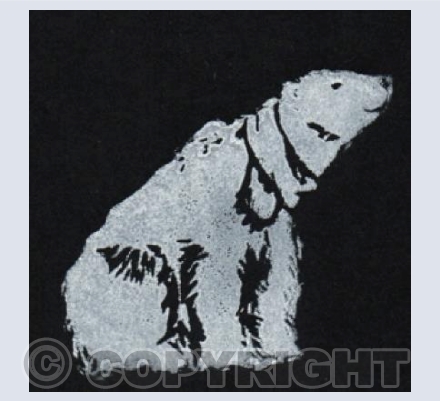 Polar Bear Lino Print