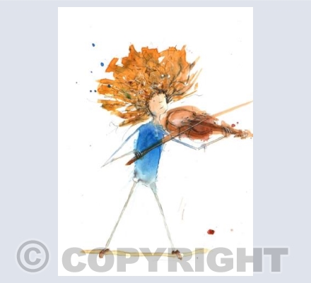 Playing the violin