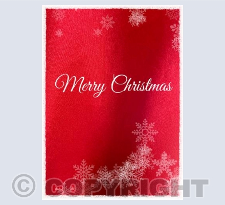 Red Snowflake Christmas