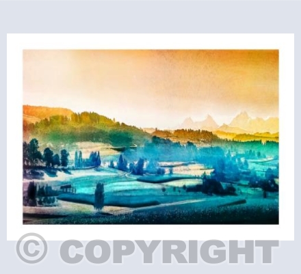 Yellow and Blue Dawn