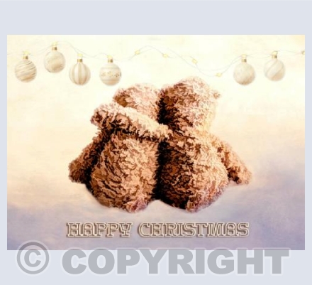 Bears Comfort Christmas Card
