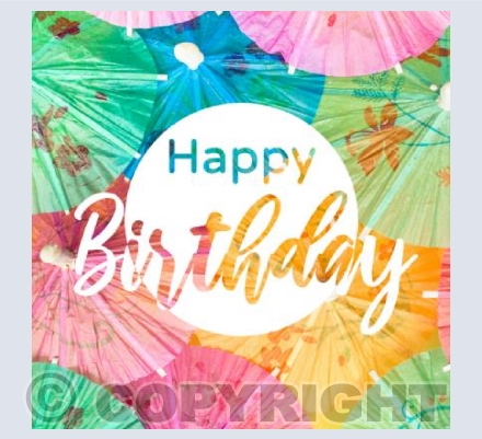 Birthday Umbrellas