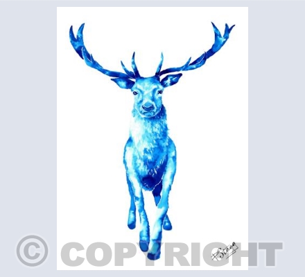 Majestic Blue Stag