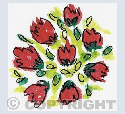 Tulips in a circle