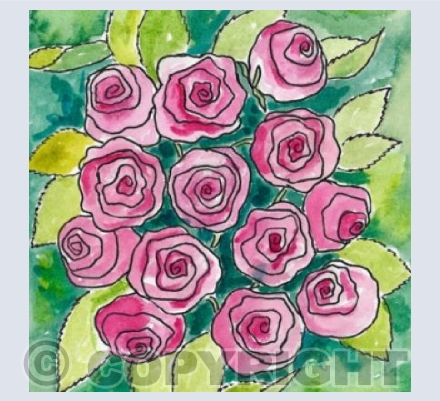 Watercolour Roses